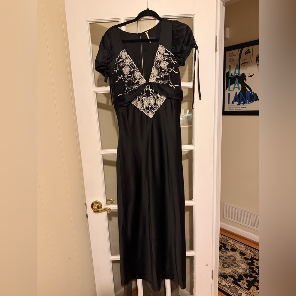 Free People Black Floral Maxi Dress - Picture 3 of 7